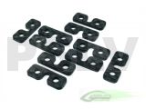 H0075-S Carbon Fibre Servo Spacer (10pcs) Goblin 500/630/700/770